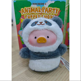 LuLu the Piggy Animal Party Puppet Show PVC Face Plush Keychain Panda